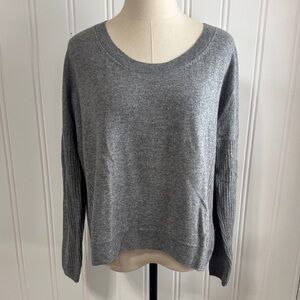 Victoria's Secret Gray Crew Neck 100% Cashmere Oversized Sweater size S